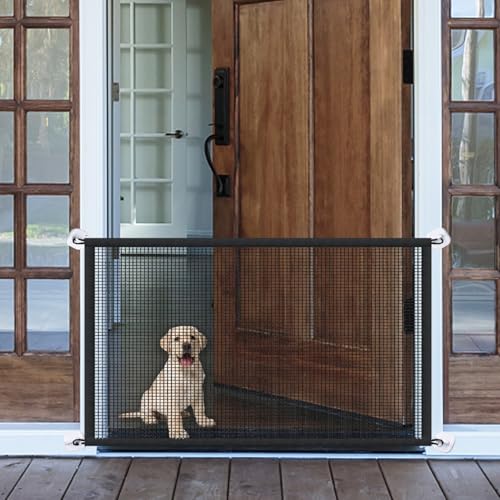 TüRgitter Hunde Tragbar 153x78cm Hundegitter Wohnung Indoor No Drilling Mesh Baby Gate FüR Das Haus TüRöFfnung Haustier Sicherheit Tor TüRgitter Hunde Tragbar 153x78cm Hundegitter Wohnung Indoor No Drilling Mesh Baby Gate FüR Das Haus TüRöFfnung Haustier Sicherheit Tor von Ostlttyn