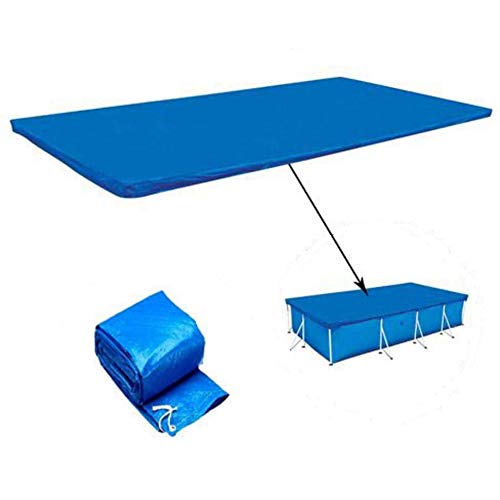 Ostop Poolabdeckplane Rechteckig 300x201x66cm, Schwimmbad Poolabdeckung,Aufblasbare Easy Set Swimming Pool Cover PE Schutzplane Wasserdicht Staubdicht Winddicht Solarabdeckung,Blau von Ostop