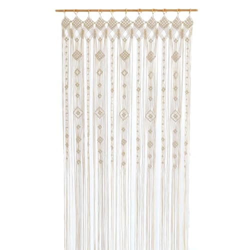 Osunnus Boho Großer Makramee Fenstervorhang Breiter Raumteiler Türvorhang 79x47 Zoll Lang Makramee Wandbehang Hintergrund für Bohemian Home Hochzeit Party Dekor Schleierkraut - 1 Panel XL Osunnus Boho Großer Makramee Fenstervorhang Breiter Raumteiler Türvorhang 79x47 Zoll Lang Makramee Wandbehang Hintergrund für Bohemian Home Hochzeit Party Dekor Schleierkraut - 1 Panel XL von Osunnus