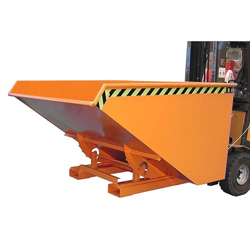 Kippbehälter Typ EXPO kompakt mit Abrollsystem - Inhalt 2,1 m³ Orange (RAL 2000) von Oswald Transportgeräte