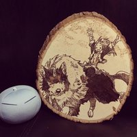 Mittelgroße Custom Woodburner Mittelgroße Custom Woodburner von Otakugraphy