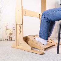 Bürobedarf Fußstütze Holz Verstellbarer Fußhocker Personalisierte Unter Schreibtisch Benutzerdefiniertes Bürogeschenk Für Ihn Sperrholz von OtamanDesk
