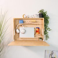 Murphy Schreibtisch Laptop Wand Falten Schoss Halter An Der Befestigt Sperrholz Floating Platzsparende Arbeitsstation Verstellbare Tisch Möbel von OtamanDesk