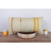 Kelim Kissen, Deko Kissen, Lumbar Kissen, Kelim Kissenbezug, Lumbar Kissenbezug, Kelim Kilim Kissen, 12x24 Kissenbezug von Otantikrugs