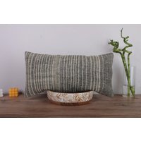 Kelim Kissen, Deko Kissen, Lumbar Kissen, Kelim Kissenbezug, Lumbar Kissenbezug, Kelim Kilim Kissen, 12x24 Kissenbezug von Otantikrugs