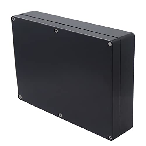 Otdorpatio Project Box IP65 wasserdichte Abzweigdose ABS Kunststoff Schwarz Elektrische Boxen DIY Elektronische Projektkoffer Stromgehäuse 10,35 x 7,17 x 2,36 Zoll (263 x 182 x 60 mm) von Otdorpatio