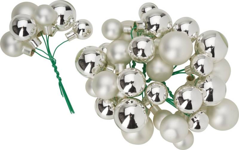 Othmar Decorations Weihnachtsbaumkugel, aus Glas am Draht, 36 Stück von Othmar Decorations