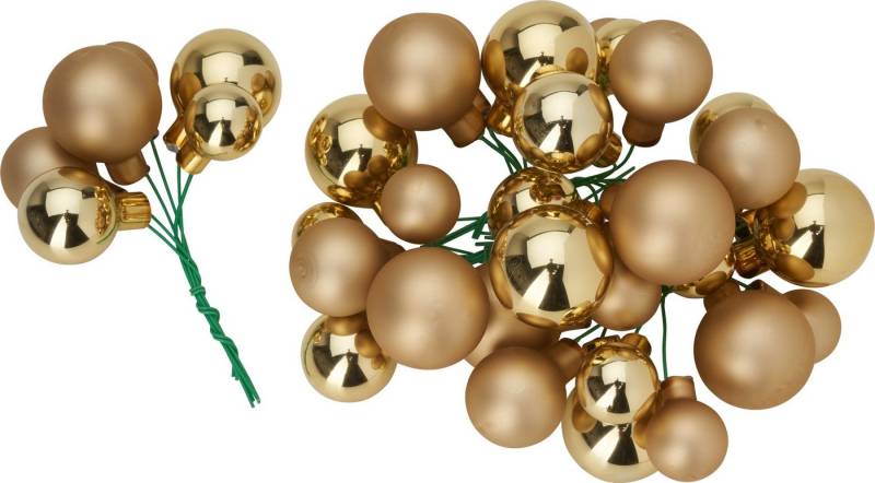 Othmar Decorations Weihnachtsbaumkugel, aus Glas am Draht, 36 Stück Othmar Decorations Weihnachtsbaumkugel, aus Glas am Draht, 36 Stück von Othmar Decorations