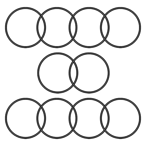 Othmro 10 Stück Gummi-O-Ringe, Nitrilkautschuk-Unterlegscheiben, Dichtungsringe 46 mm Außendurchmesser, 42 mm Innendurchmesser, 2 mm Breite, Dichtungsdichtung für Sanitärarbeiten, schnelle Reparatur von Othmro