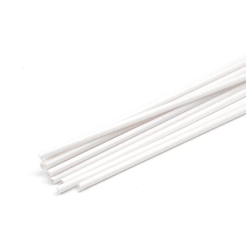 Othmro 12 Stück ABS-Modell-Rundrohr, Außendurchmesser 2 mm, Gesamtlänge 0,5 m, weißes Kunststoff-Hartrohr Othmro 12 Stück ABS-Modell-Rundrohr, Außendurchmesser 2 mm, Gesamtlänge 0,5 m, weißes Kunststoff-Hartrohr von Othmro