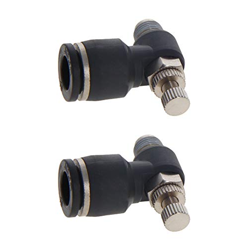 Othmro 2 Stück 2/5 Zoll NPT SL10-01 Kugelhahn aus geschmiedetem Messing, voller Anschluss, robuster Kunststoff + Metall-Kugelhahn-Absperrschalter für Wasser und Öl, schwarz Othmro 2 Stück 2/5 Zoll NPT SL10-01 Kugelhahn aus geschmiedetem Messing, voller Anschluss, robuster Kunststoff + Metall-Kugelhahn-Absperrschalter für Wasser und Öl, schwarz von Othmro