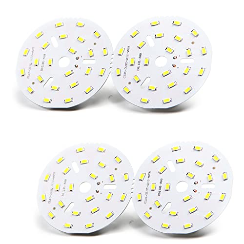 Othmro 2 Stück 36–42 V 12 W 6500 K LED High Power Circle Aluminium Leiterplatte 100–120 lm Lumen 300 mA Ersatzteil Durchmesser 85 mm von Othmro