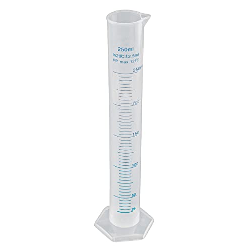 Othmro 250 ml Chemielabor Set Flüssigkeitsmesswerkzeug Kunststoff Skalenzylinder 1 Stück Othmro 250 ml Chemielabor Set Flüssigkeitsmesswerkzeug Kunststoff Skalenzylinder 1 Stück von Othmro