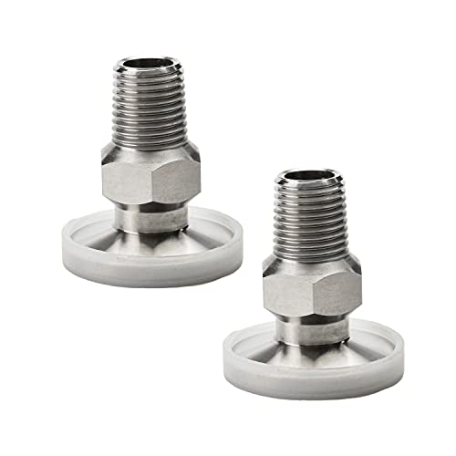 Othmro 2Pcs 1/4PT Hex Male Thread Dichtungen Adapter Flansch, Sanitärarmatur KF16-1/4 Tri Clamp Edelstahl Fitting Nahtlose Rundrohr Schlauch Othmro 2Pcs 1/4PT Hex Male Thread Dichtungen Adapter Flansch, Sanitärarmatur KF16-1/4 Tri Clamp Edelstahl Fitting Nahtlose Rundrohr Schlauch von Othmro