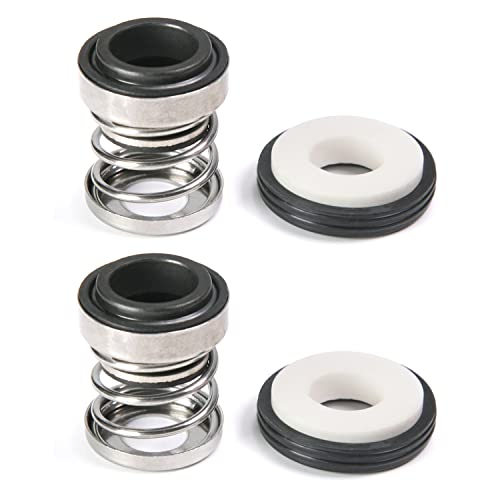 Othmro 2Pcs 108-8 Mechanische Wellendichtung Ersatz, 8 mm ID Legierung Kunststoff Wellendichtung für Pumpenwelle Wasserpumpen Schaft Mechanische Dichtung für Schwimmbäder Spa Pumpen von Othmro