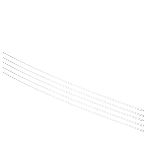 Othmro Starre ABS-Kunststoffrohre, 2 mm Außendurchmesser x 0,5 m Länge, weiß, Modellrohre für Hardware, Elektro, Türen, Fenster, 5 Stück von Othmro