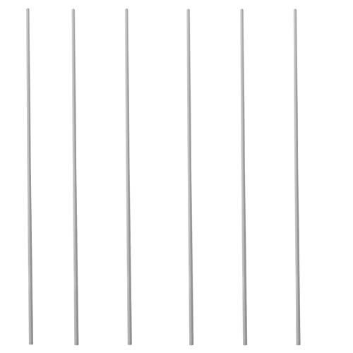 Othmro Starres Vierkantrohr aus ABS-Kunststoff, 4 mm Außendurchmesser x 4 mm Innendurchmesser x 0,5 m Länge, Weiß, 6 Stück – DIY Hardware elektrische Dekoration von Othmro