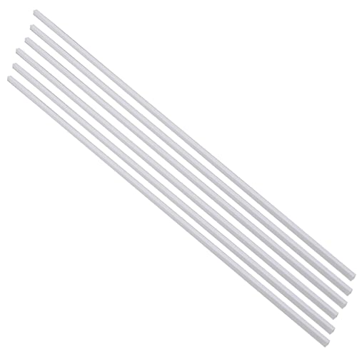 Othmro Starres Vierkantrohr aus ABS-Kunststoff, 5 mm Außendurchmesser x 5 mm Innendurchmesser x 0,5 m L, Weiß, DIY-Hardware, elektrische Dekoration, Modellierschlauch, 6 Stück von Othmro