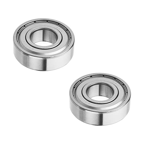 Othmro 6203ZZ Rillenkugellager 17 mm x 40 mm x 12 mm, Gcr15 (2 Stück) pflegeleicht von Othmro