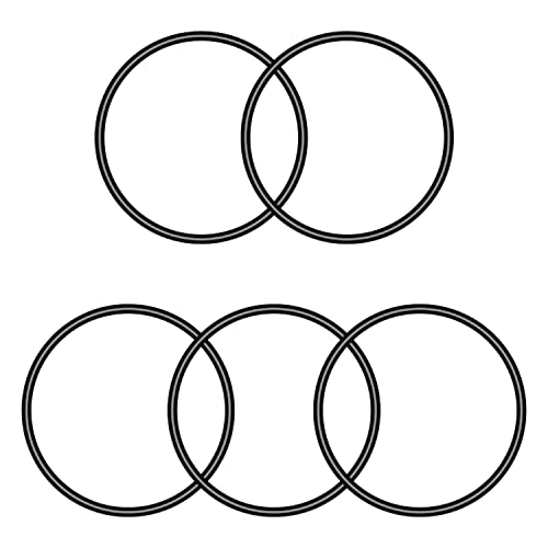 Othmro Buna-N Dichtungsring aus Nitrilkautschuk, 56 mm Außendurchmesser, 53 mm Innendurchmesser, 1,5 mm Breite, metrisch, Schwarz, 50 Stück von Othmro