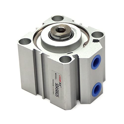 Othmro SDA50 x 25 Dichtung, dünne Luftzylinder, pneumatische Luftzylinder, 50 mm, Bohrung 25 mm, Hub, Aluminiumlegierung, pneumatische Komponenten für pneumatische und hydraulische Systeme, 1 Stück von Othmro