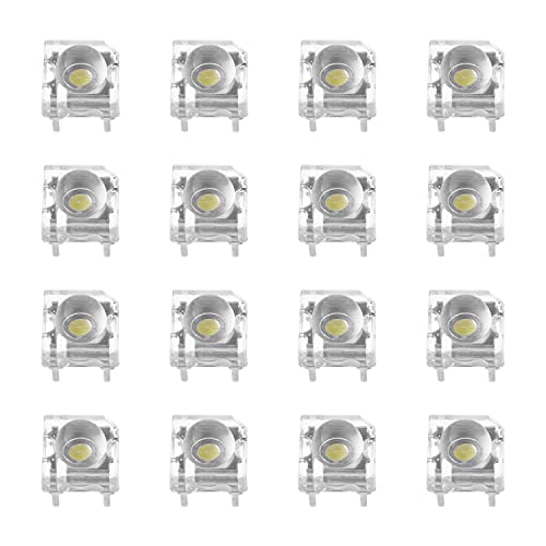 Othmro LED-Leuchtdiode, quadratische Form, runder Kopf, 5 mm, 4-polig, weißes Licht für Pflanzen in der Tür, 20 Stück von Othmro