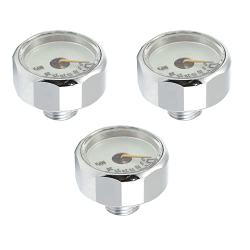 Othmro Manometer Hochdruck 30 MPA M10x1 Pony Flasche Manometer 3 Stück von Othmro