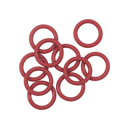 Othmro O-Ringe 45 mm x 37 mm, rote Silikon-Dichtungen, Dichtungen, Dichtungen, Dichtungen, Dichtungen, Dichtungen, Dichtungen, 10 Stück, 17mmx2.4mm, 1 von Othmro