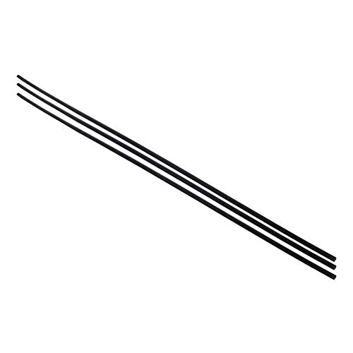 Othmro PVC-Rundstange, 3 Stück, 10 mm x 100 cm, Rundstab, Modellbau, Rohrabschnitt, grau, PVC von Othmro