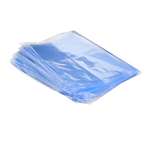 Othmro Schrumpfbeutel, PVC-Schrumpfbeutel, 20 x 30 cm, schrumpfbare Verpackungsbeutel, industrielle Verpackung, Versiegelungsbeutel, hellblau, 100 Stück von Othmro