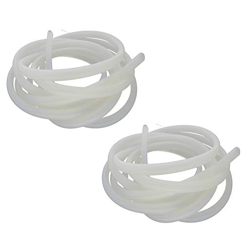 Othmro Silikonschlauch 10 mm ID x 14 mm OD 2 m Silikonschlauch Luftschlauch durchscheinend für Pumpentransfer 2 Stück von Othmro