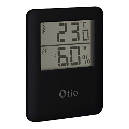 Otio – Magnetisches schwarzes Innen-Hygrometer-Thermometer von Otio