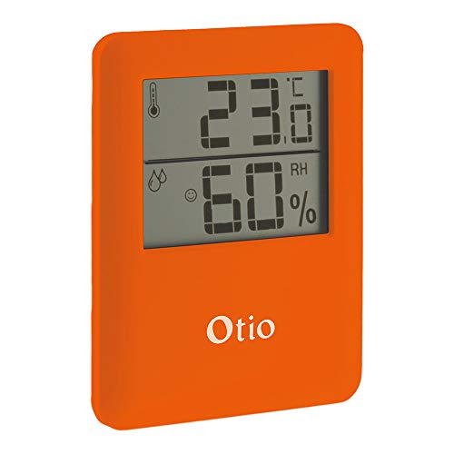 Thermometer, Hygrometer, magnetisch, Orange Otio von Otio