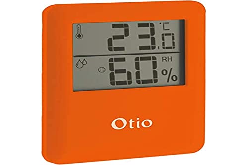 Thermometer, Hygrometer, magnetisch, Orange Otio von Otio