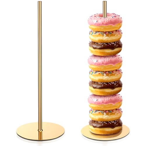 Otoolling Donut-Präsentationsständer aus Eisen, Bagel-Halter, Ständer, Desserttisch, Donut-Halter, Präsentationsturm für Geburtstag, Hochzeit, Weihnachten, Party und Donut-Themenparty-Dekorationen, 2 Otoolling Donut-Präsentationsständer aus Eisen, Bagel-Halter, Ständer, Desserttisch, Donut-Halter, Präsentationsturm für Geburtstag, Hochzeit, Weihnachten, Party und Donut-Themenparty-Dekorationen, 2 von Otoolling