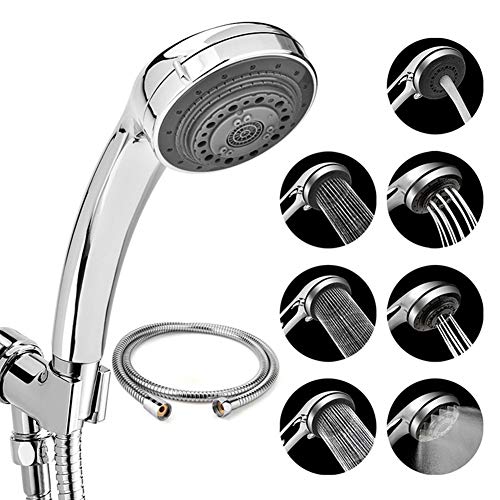 Ototon Handbrause ABS Hochdruck Anti Kalk Handbrause 7 Modi Wassersparer für Badezimmer von Ototon