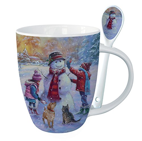 Otter House Kakao Tasse mit Löffel -The Snowman - Der Schneemann von Otter House