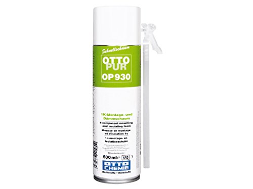 OTTOPUR OP 930 Adapterschaum mit sehr guter Schall- und Wärmedämmung 500 ml Aerosol Dose von Otto Chemie