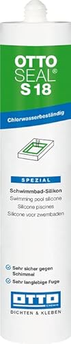 OTTOSEAL S 18 Schwimmbad-Silikon 310 ml Kartusche C77 seidengrau von Otto Chemie