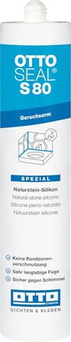 OTTOSEAL S 80 Geruchsarmes Naturstein-Silikon 310 ml Kartusche C00 transparent von Otto Chemie