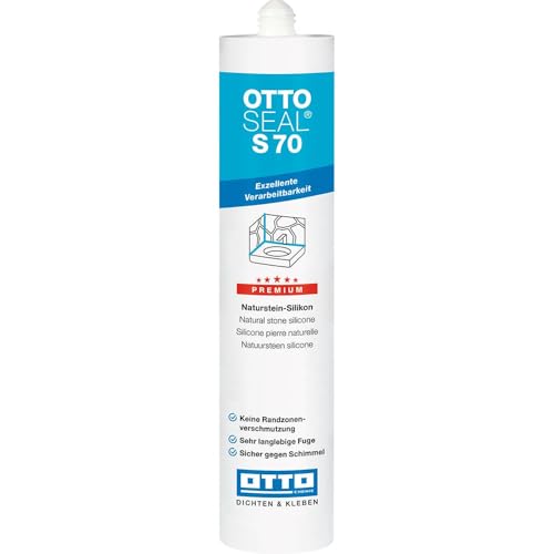 OTTOSEAL S 70 Premium-Naturstein-Silikon 310 ml Kartusche C197 edelstahl von OTTOSEAL