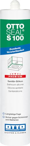 OTTOSEAL S 100 Premium-Sanitär-Silikon 300 ml Kartusche C18 sanitärgrau von OTTOSEAL