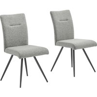 OTTO home 4-Fußstuhl "Tayz" (Set) Struktur (100% Polyester) mit Strukturstoff oder Samtbezug, aufwendiger Steppung von Otto Home