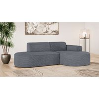 OTTO home Ecksofa "ADELLA XL Design-Sofa mit Recamiere rechts/links, 263/159/76 cm" L-Form XL mit Wellenunterfederung, runde Form, auch in Cord OTTO home Ecksofa "ADELLA XL Design-Sofa mit Recamiere rechts/links, 263/159/76 cm" L-Form XL mit Wellenunterfederung, runde Form, auch in Cord von Otto Home