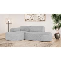 OTTO home Ecksofa "ADELLA XL Design-Sofa mit Recamiere rechts/links, 263/159/76 cm" L-Form XL mit Wellenunterfederung, runde Form, auch in Cord OTTO home Ecksofa "ADELLA XL Design-Sofa mit Recamiere rechts/links, 263/159/76 cm" L-Form XL mit Wellenunterfederung, runde Form, auch in Cord von Otto Home