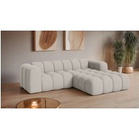 OTTO home Ecksofa "KALLIE Design-Sofa mit Wellenunterfederung, Bubble-Optik, 248/186/72cm", moderne Steppung, hoher Sitzkomfort und modernes Design von Otto Home