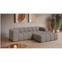 OTTO home Ecksofa "KALLIE Design-Sofa mit Wellenunterfederung, Bubble-Optik, 248/186/72cm", moderne Steppung, hoher Sitzkomfort und modernes Design von Otto Home
