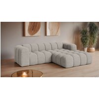 OTTO home Ecksofa "KALLIE Design-Sofa mit Wellenunterfederung, Bubble-Optik, 248/186/72cm", moderne Steppung, hoher Sitzkomfort und modernes Design von Otto Home