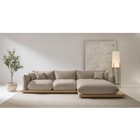 OTTO home Ecksofa "Kalix, Polsterecke mit kräftigem Holz-Plateau, moderne Couch in L-Form" wahlweise Recamiere links o. rechts, Strukturstoff, hoher Sitzkomfort OTTO home Ecksofa "Kalix, Polsterecke mit kräftigem Holz-Plateau, moderne Couch in L-Form" wahlweise Recamiere links o. rechts, Strukturstoff, hoher Sitzkomfort von Otto Home