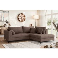 OTTO home Ecksofa "LEEVKE Design-Sofa mit Ottomane rechts/links bestellbar, Breite 232 cm" in vielen modernen Farben erhältlich, belastbar bis 480 kg von Otto Home